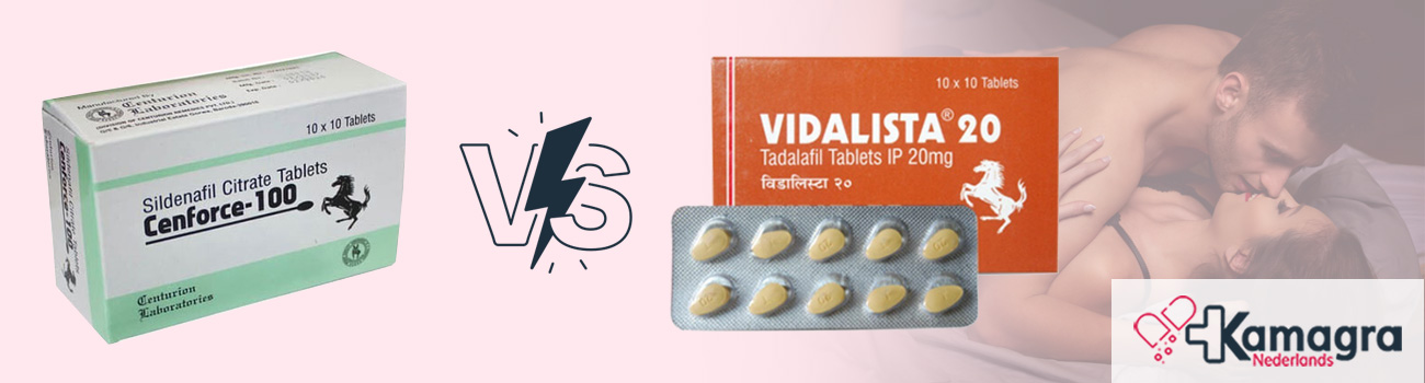 Cenforce 100 mg Vs Vidalista 20 mg